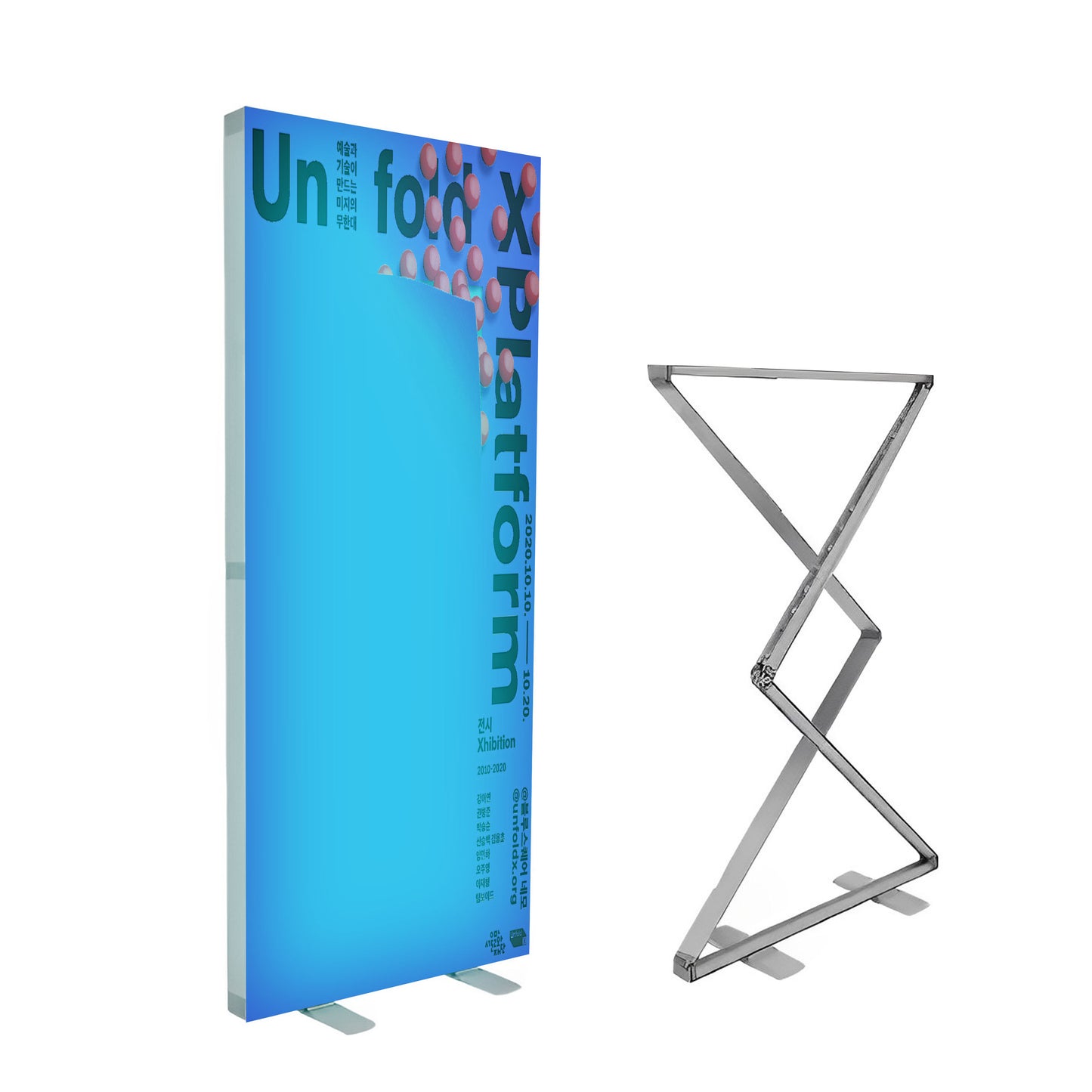 Foldable SEG LED Light Box – Portable Trade Show Display – Style 001 – Foldable SEG LED Light Box Display