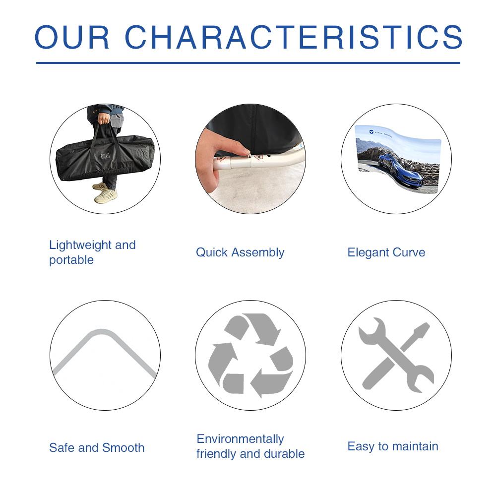 Double-Sided Tension Fabric Backdrop – Trade Show Display Stand – Style 78 – View 4