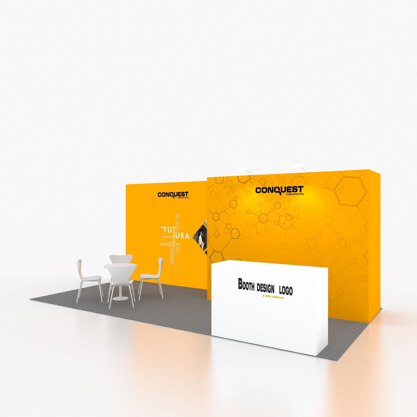 10x10ft (3x3m) Exhibition Booth – Style 071 | ASM Exhibits – View 4