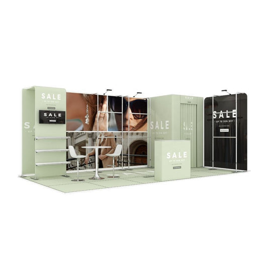 10x20ft (3x6m) Exhibition Booth – Style 012 | ASM Exhibits – View 2