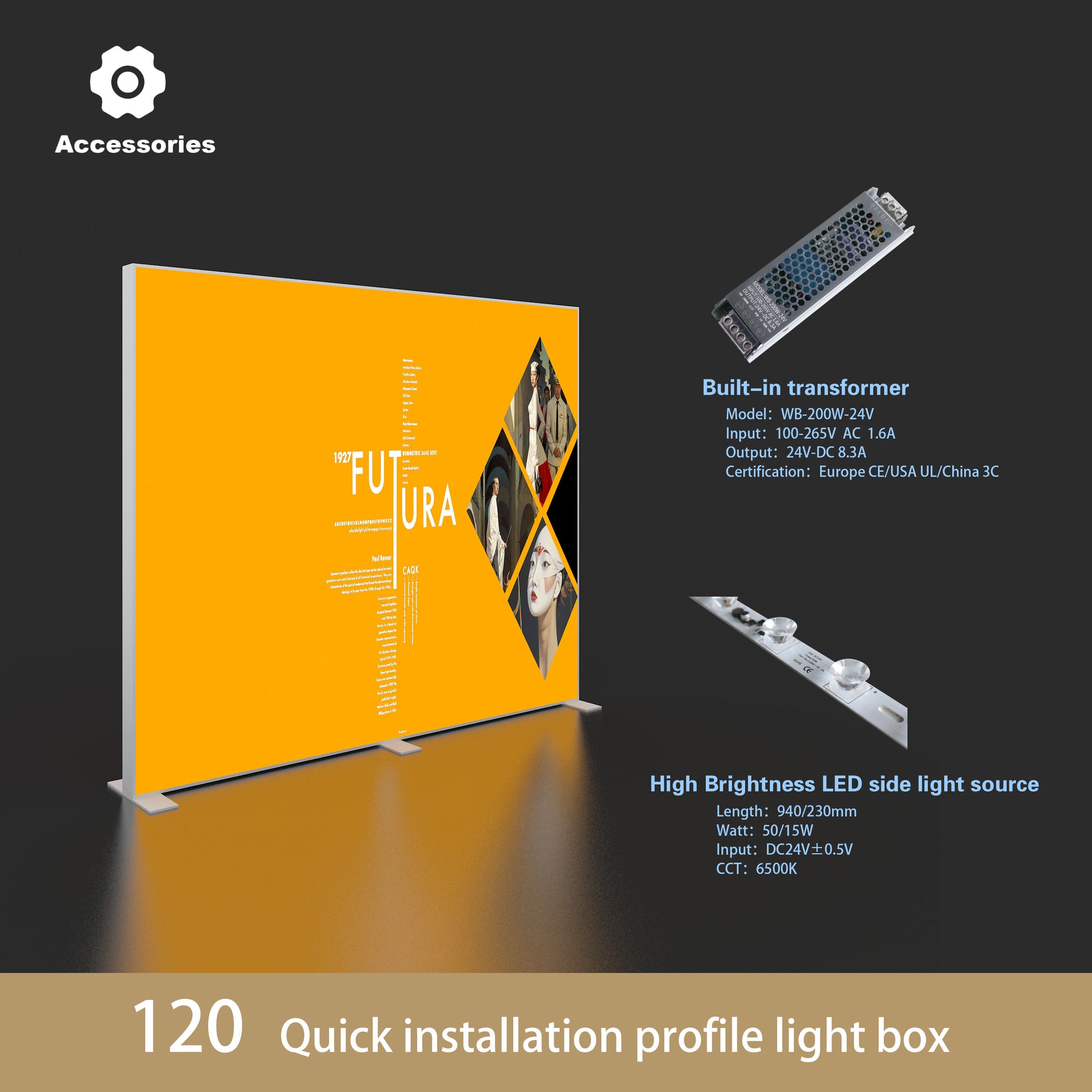Large SEG LED Light Box 3x2.5m – Trade Show Backdrop – Style 196 – View 4