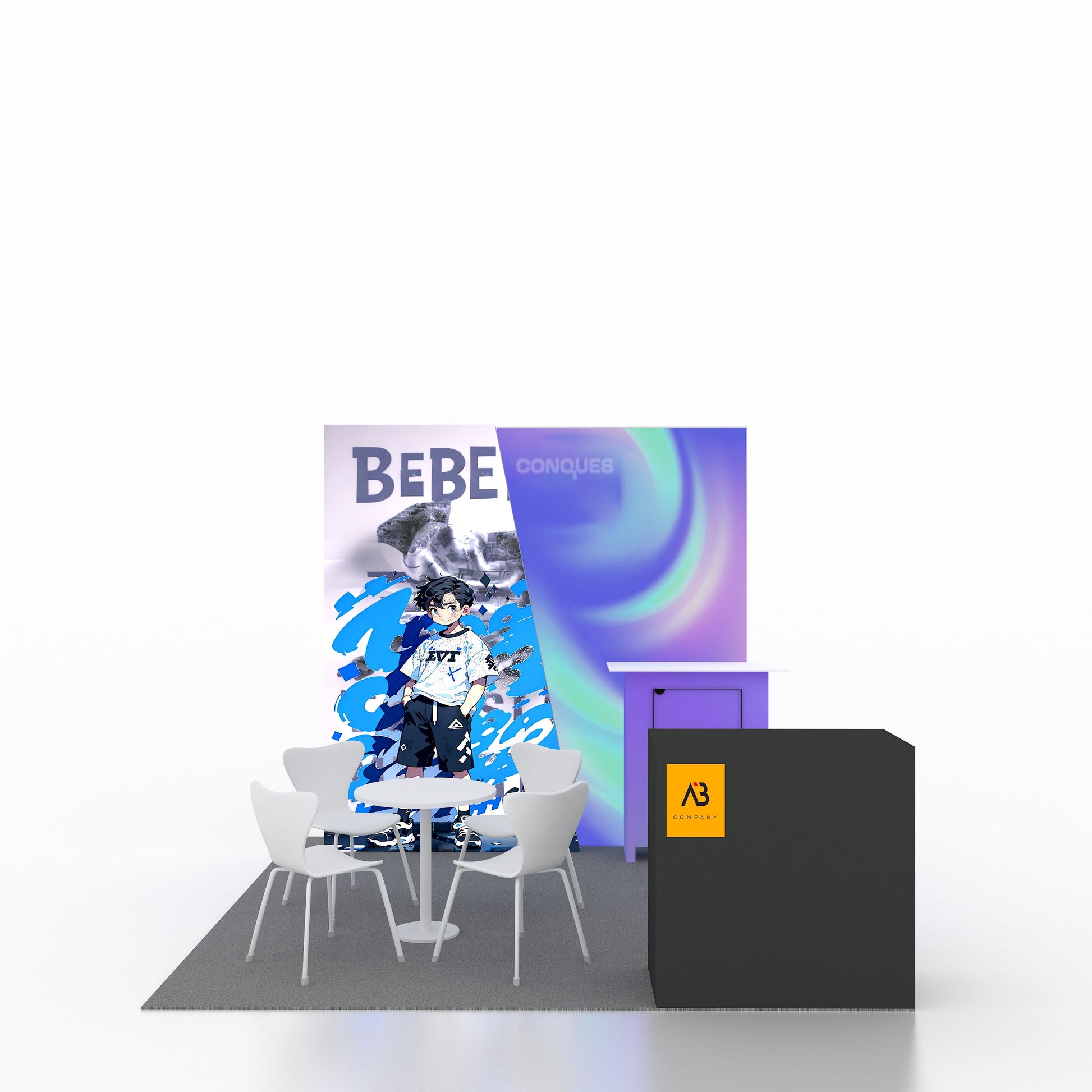 10x10ft (3x3m) Exhibition Booth – Style 058 | ASM Exhibits – Trade Show Exhibition Booth