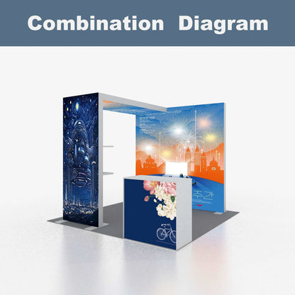 Portable Aluminum LED Reception Desk – Style 62 | ASM Exhibits – View 5
