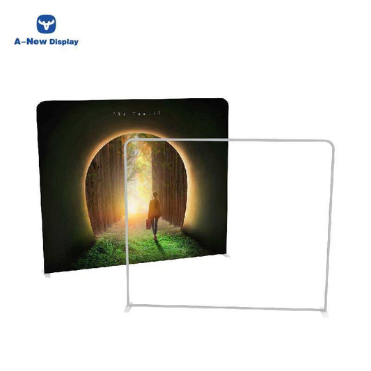 EZ Tube Tension Fabric Banner Stand – Portable Trade Show Display – Style 30 – Tension Fabric Display