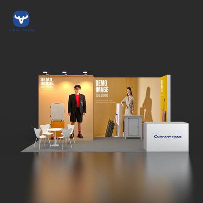 10x10ft (3x3m) Exhibition Booth – Style 074 | ASM Exhibits – Trade Show Exhibition Booth
