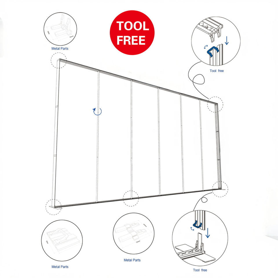 Large SEG LED Light Box 3x2.5m – Trade Show Backdrop – Style 026 – View 2