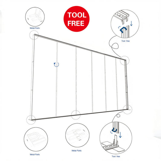 Large SEG LED Light Box 3x2.5m – Trade Show Backdrop – Style 026 – View 2