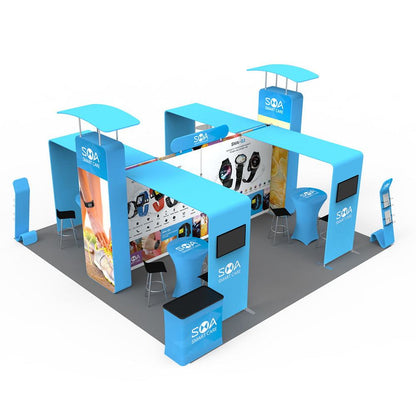 20x20ft (6x6m) Exhibition Booth – Style 006 | ASM Exhibits – View 3