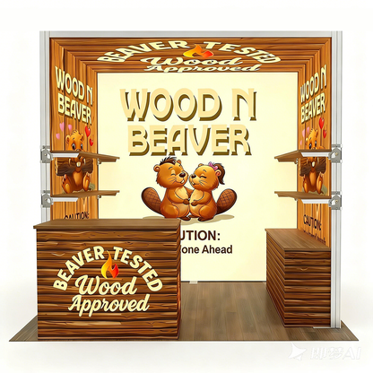 10x10ft (3x3m) Exhibition Booth – Style 026 | ASM Exhibits – View 2