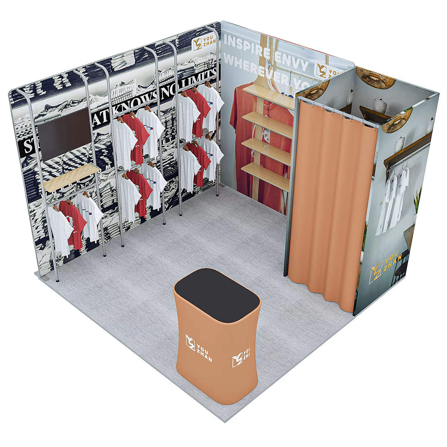 10x10ft (3x3m) Exhibition Booth – Style 049 | ASM Exhibits – Trade Show Exhibition Booth