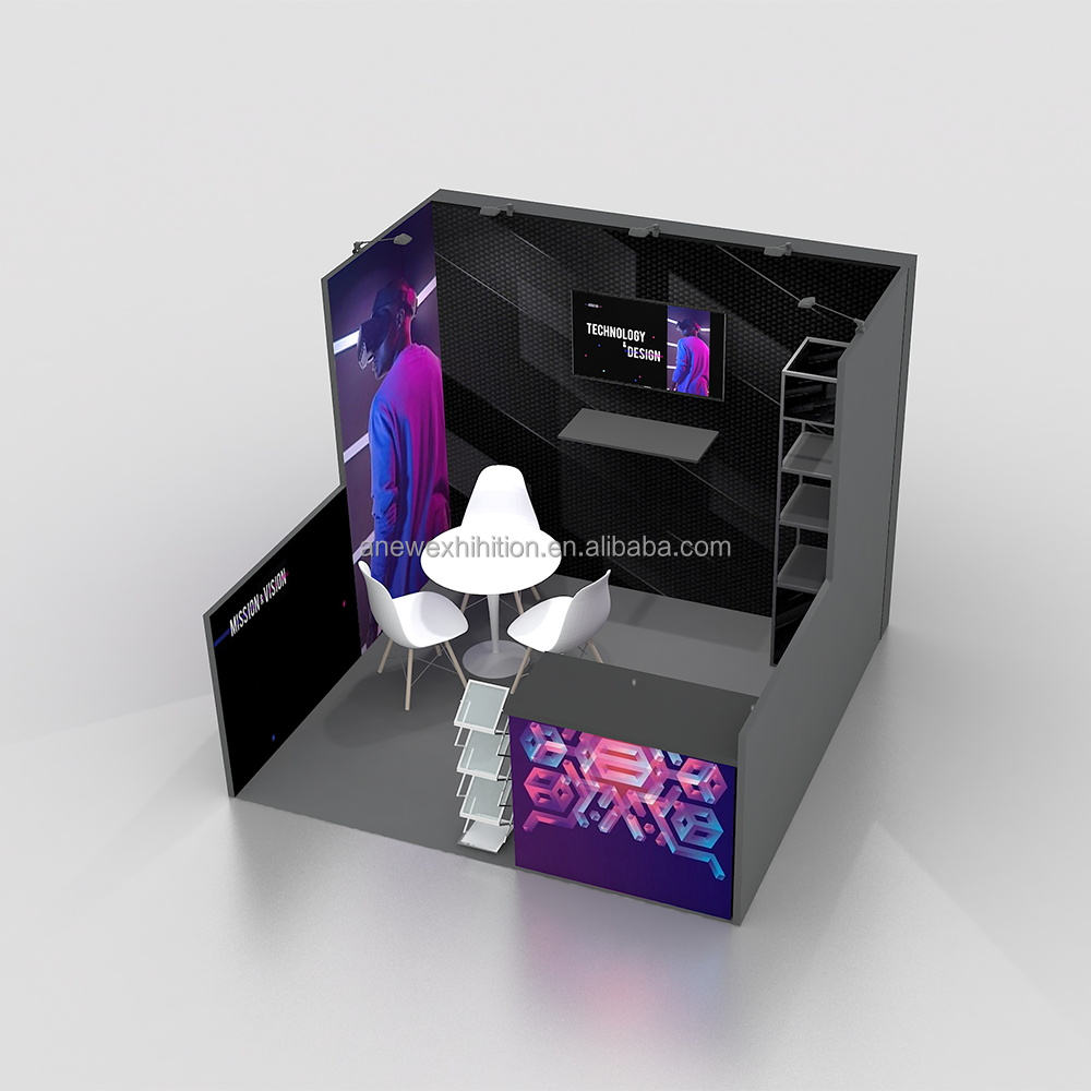 10x10ft (3x3m) Exhibition Booth – Style 046 | ASM Exhibits – View 3