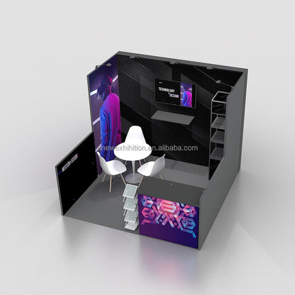 10x10ft (3x3m) Exhibition Booth – Style 046 | ASM Exhibits – View 3