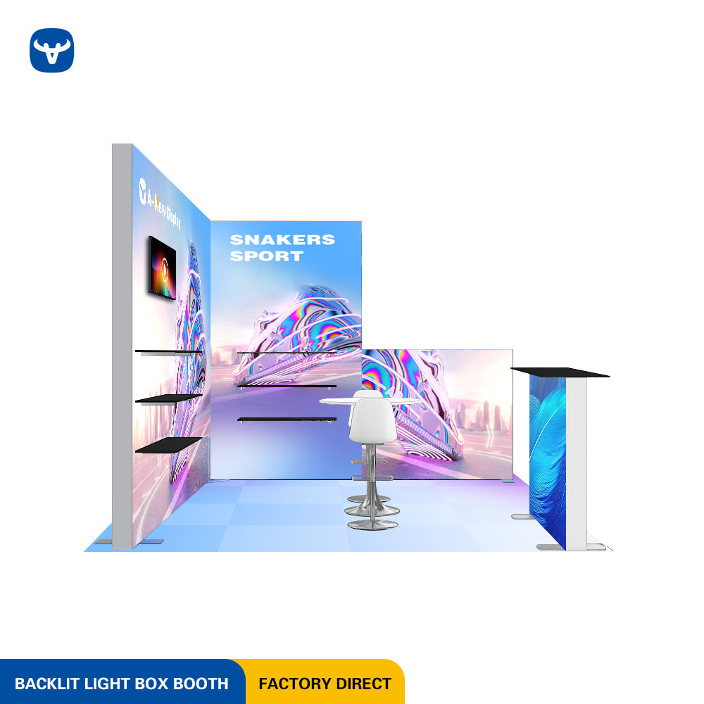 10x10ft (3x3m) Exhibition Booth – Style 011 | ASM Exhibits – View 3