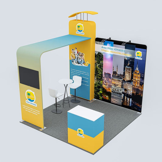 10x10ft (3x3m) Exhibition Booth – Style 038 | ASM Exhibits – Trade Show Exhibition Booth