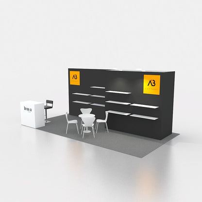 10x10ft (3x3m) Exhibition Booth – Style 078 | ASM Exhibits – View 4