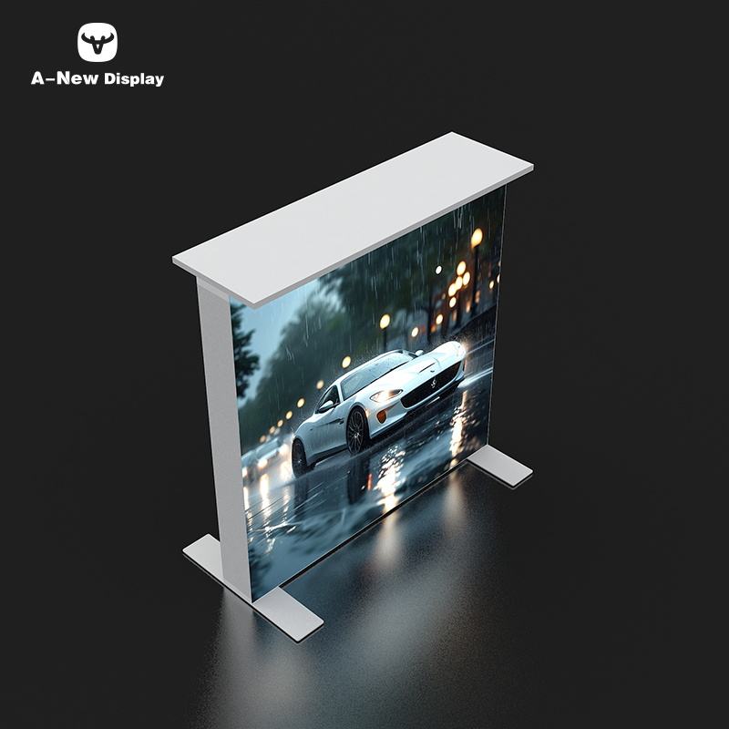 120mm SEG Aluminum Exhibition Desk – Style 26 | ASM Exhibits – Trade Show Reception Desk