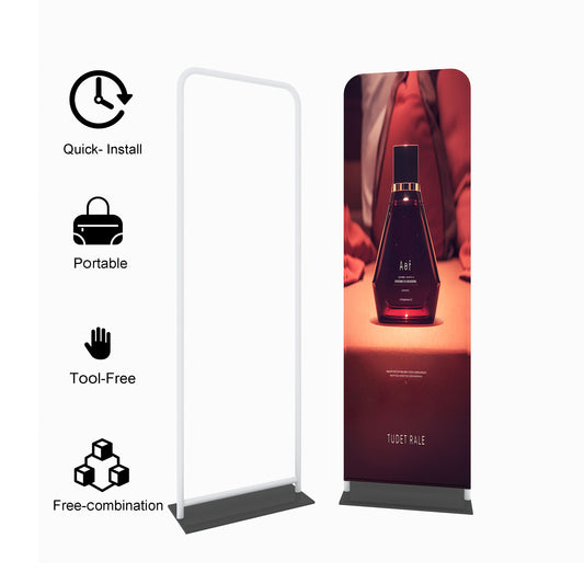 EZ Tube Tension Fabric Banner Stand – Portable Trade Show Display – Style 84 – View 2