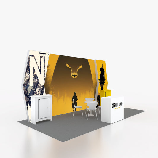 10x20ft (3x6m) Exhibition Booth – Style 024 | ASM Exhibits – View 2