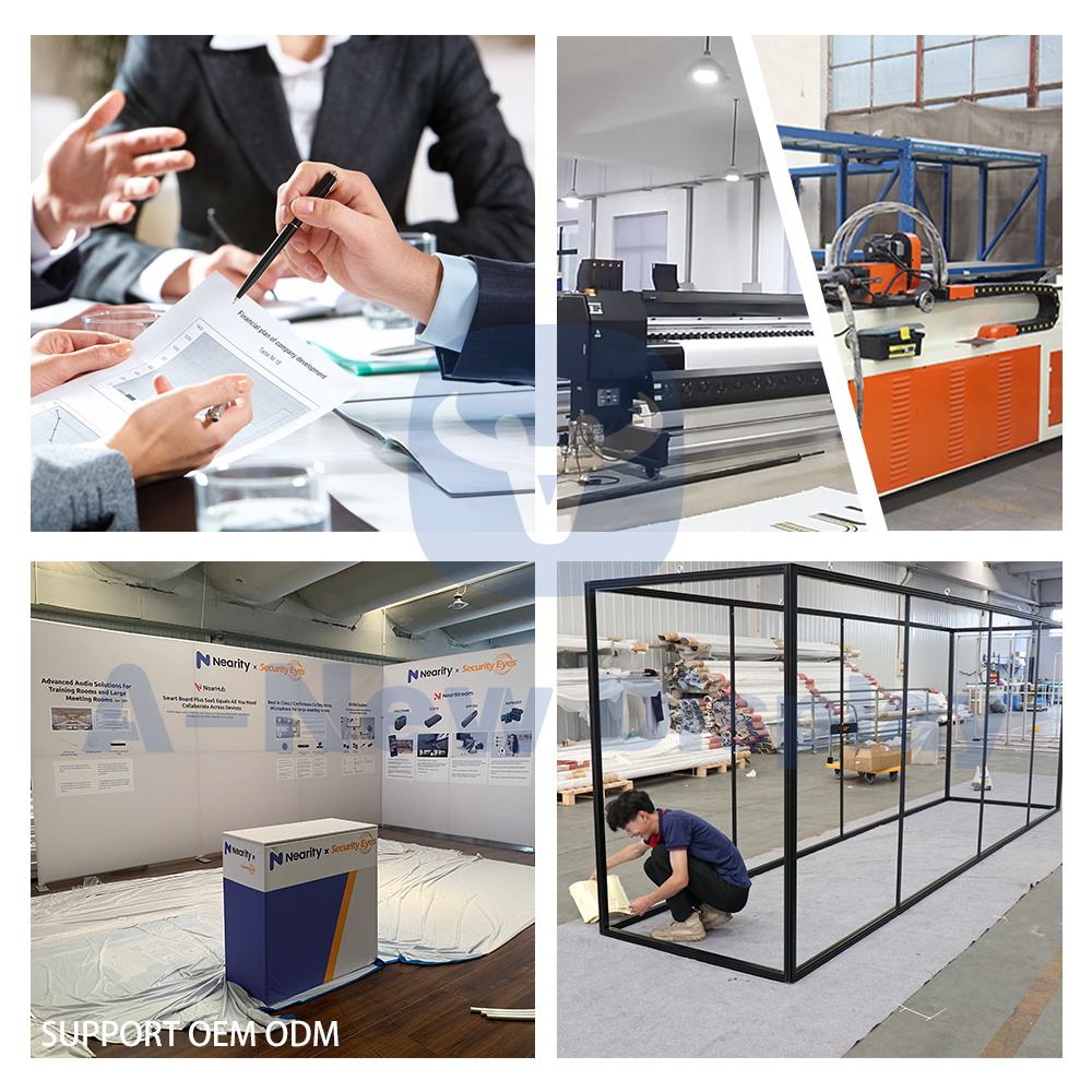 Large Foldable Tension Fabric Display – 9.7x7.8ft Backdrop Wall – Style 14 – View 6