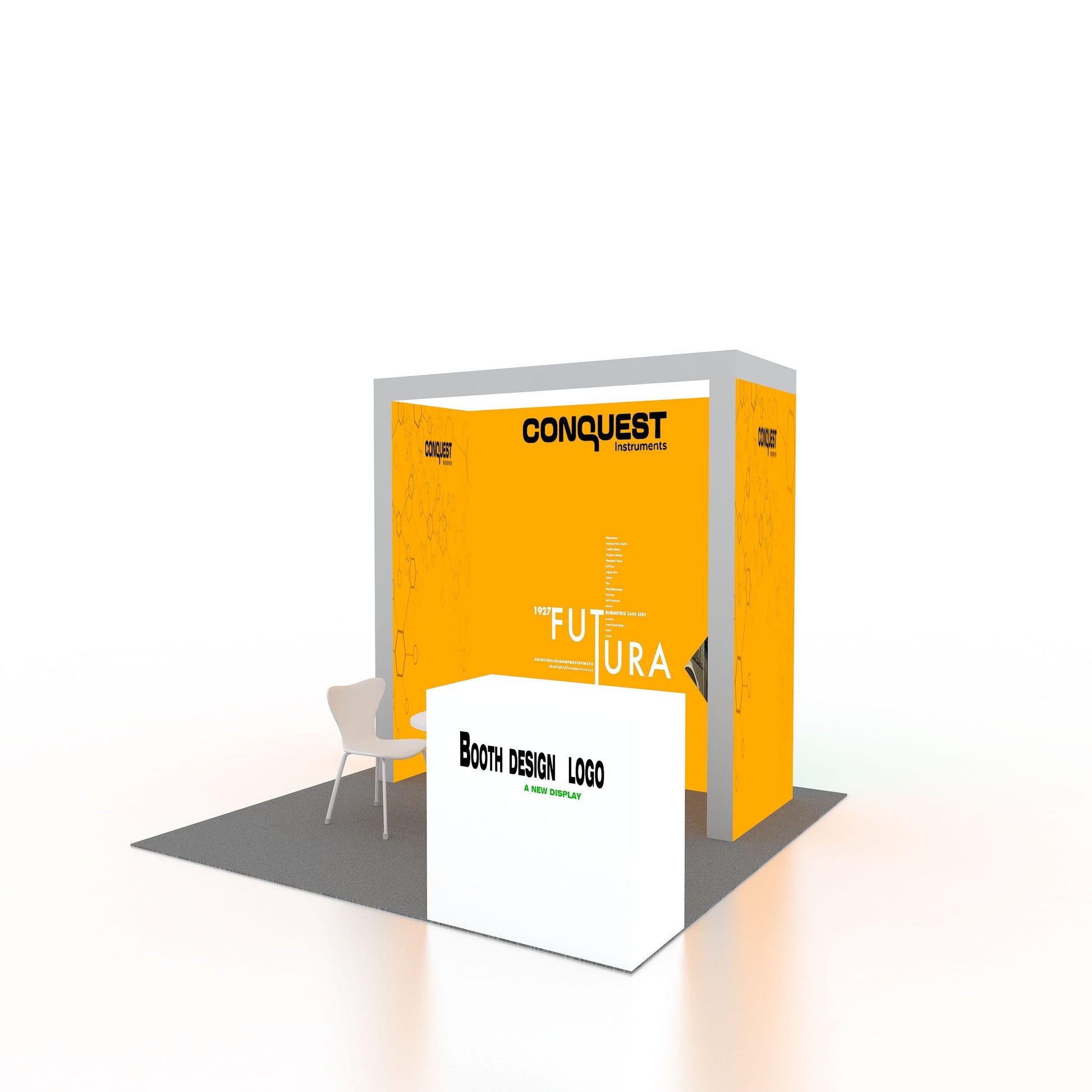 10x10ft (3x3m) Exhibition Booth – Style 080 | ASM Exhibits – Trade Show Exhibition Booth