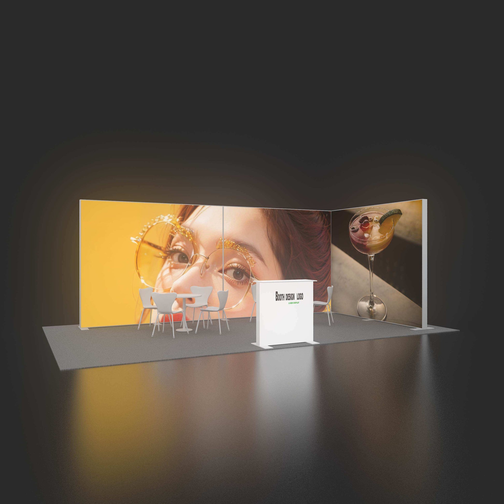 Large SEG LED Light Box 3x2.5m – Trade Show Backdrop – Style 243 – View 6