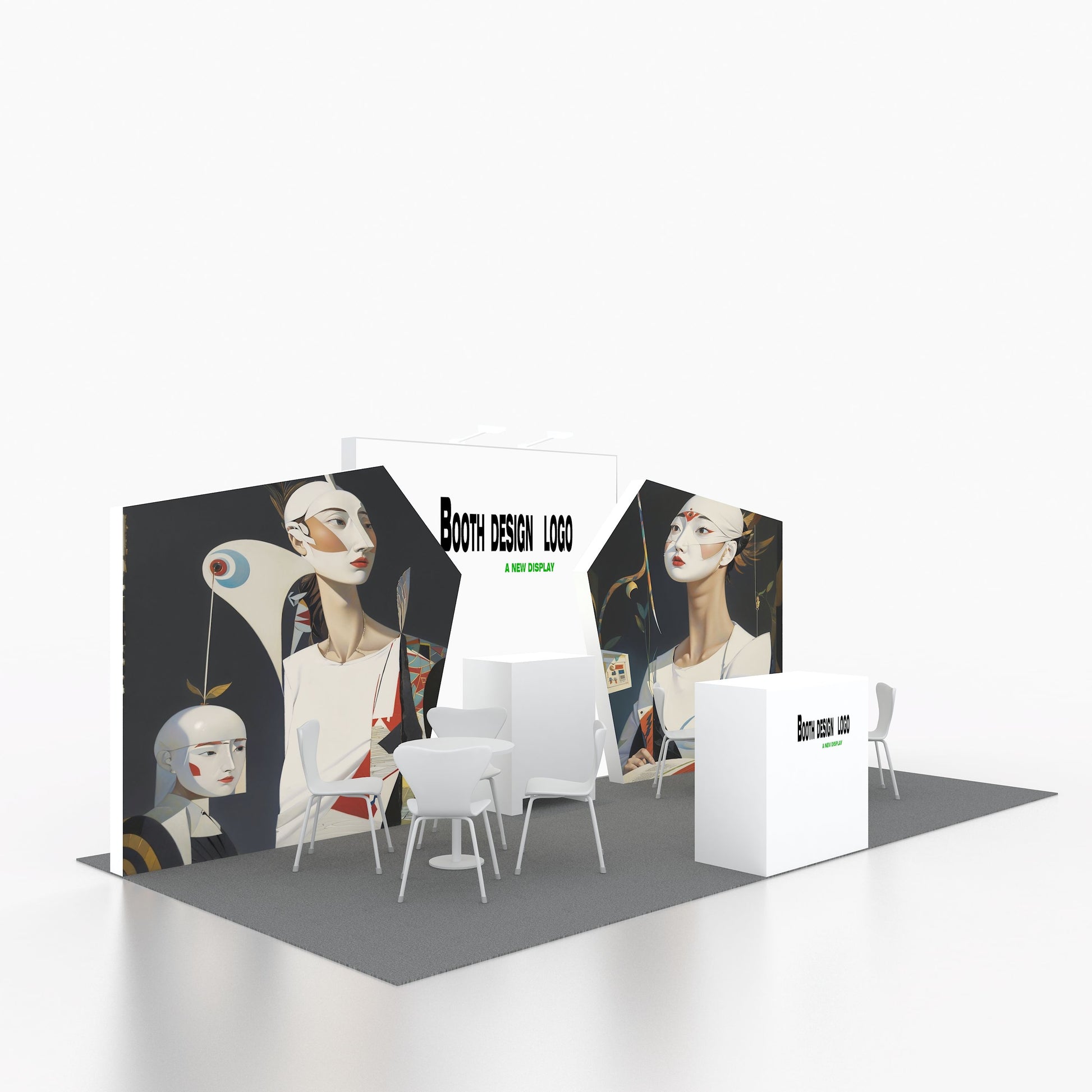 10x20ft (3x6m) Exhibition Booth – Style 021 | ASM Exhibits – View 3