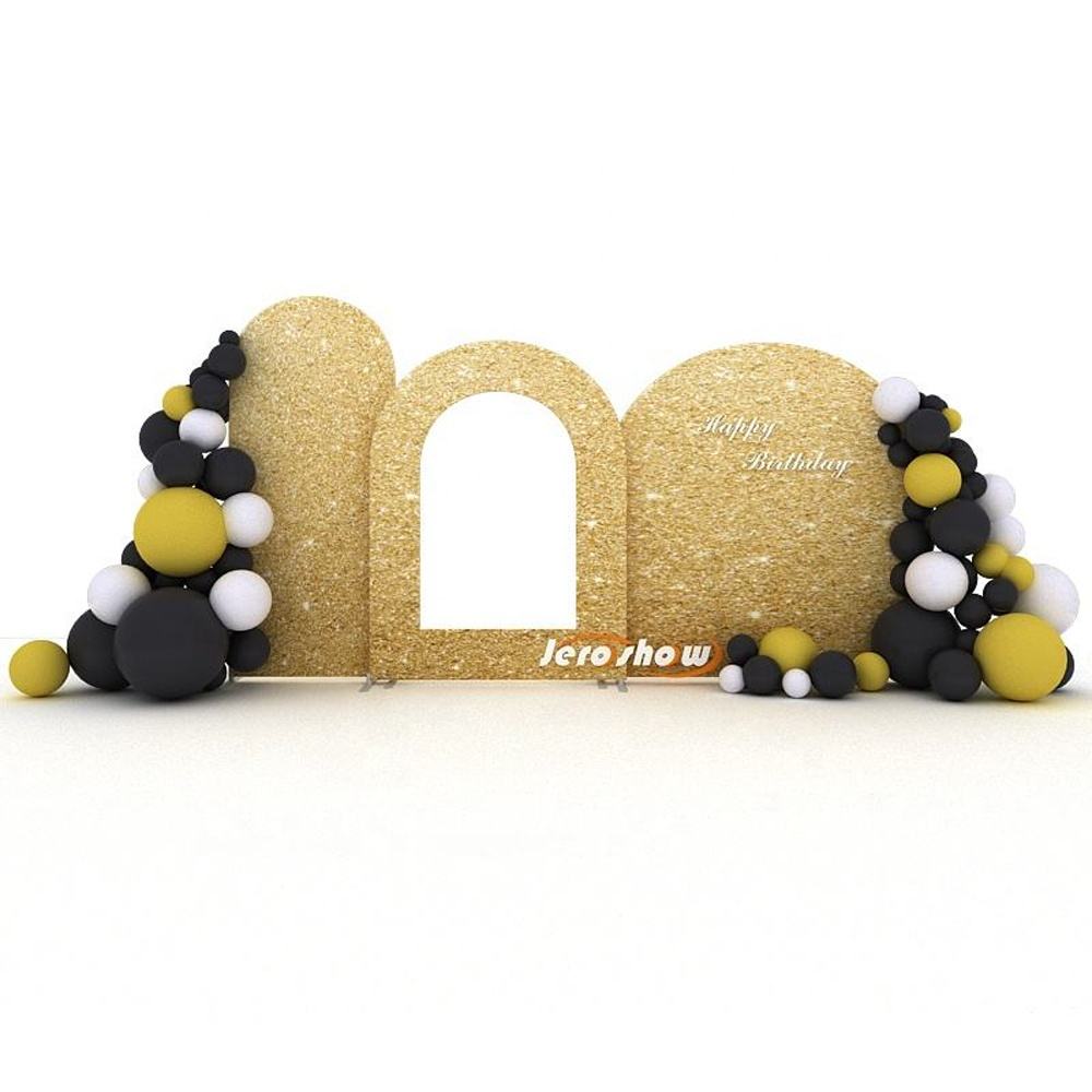 Arch Tension Fabric Backdrop – Trade Show & Event Display Stand – Style 34 – View 3