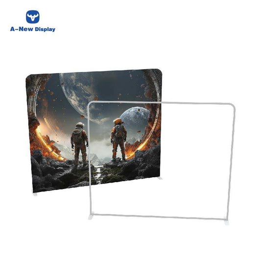 Double-Sided Tension Fabric Backdrop – Trade Show Display Stand – Style 48 – Tension Fabric Display