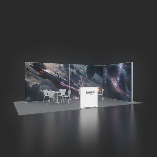 10x20ft (3x6m) Exhibition Booth – Style 009 | ASM Exhibits – View 2