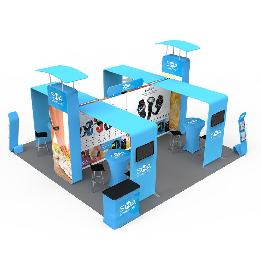 20x20ft (6x6m) Exhibition Booth – Style 007 | ASM Exhibits – Trade Show Exhibition Booth