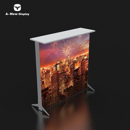 80mm Aluminum LED Reception Desk – Style 01 | ASM Exhibits – Trade Show Reception Desk
