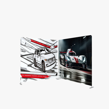 Double-Sided Tension Fabric Backdrop – Trade Show Display Stand – Style 27 – View 5