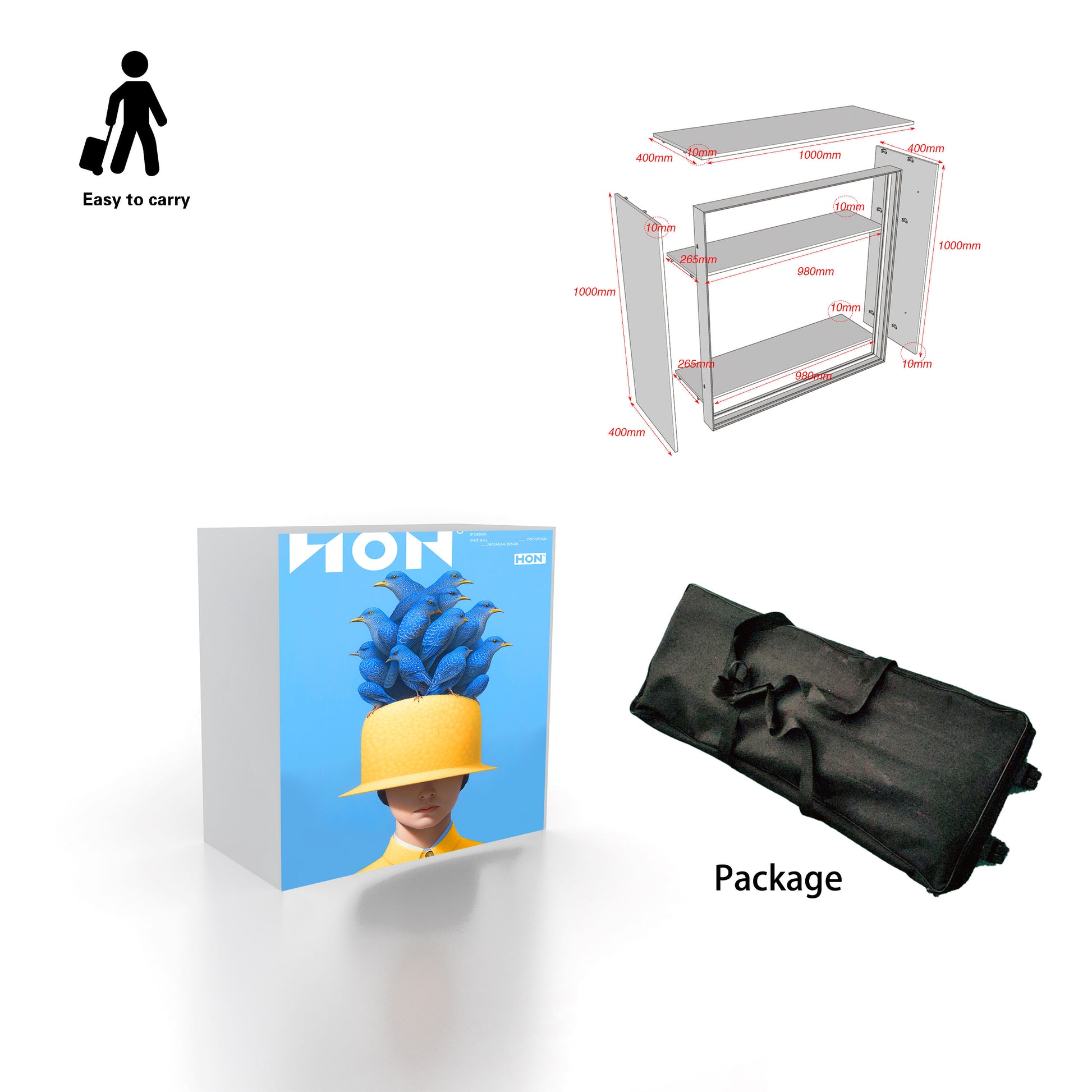 SEG Double-Sided LED Light Box Counter – Style 61 | ASM Exhibits – View 5