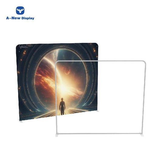 Large Foldable Tension Fabric Display – 9.7x7.8ft Backdrop Wall – Style 57 – Tension Fabric Display