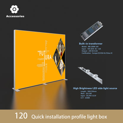 Large SEG LED Light Box 3x2.5m – Trade Show Backdrop – Style 185 – View 4