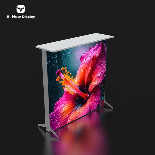 80mm Aluminum LED Reception Desk – Style 34 | ASM Exhibits – Trade Show Reception Desk