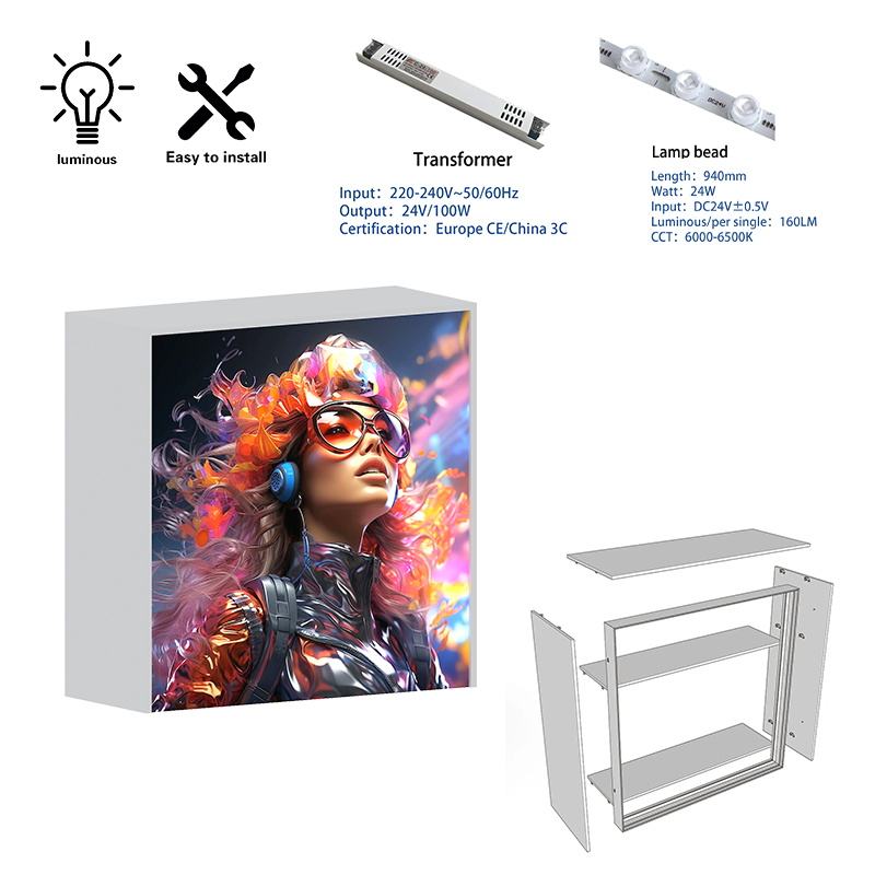 Wood & Aluminum LED Reception Desk – Style 60 | ASM Exhibits – View 2