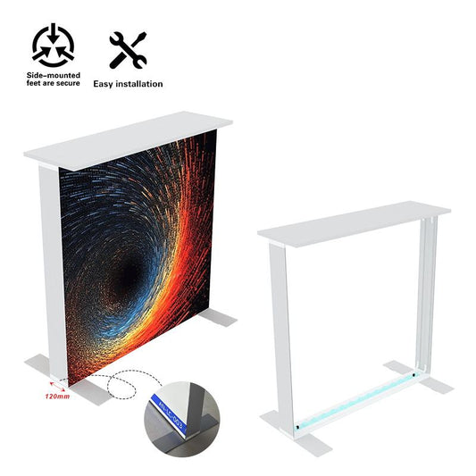 120mm SEG Aluminum Exhibition Desk – Style 16 | ASM Exhibits – View 2