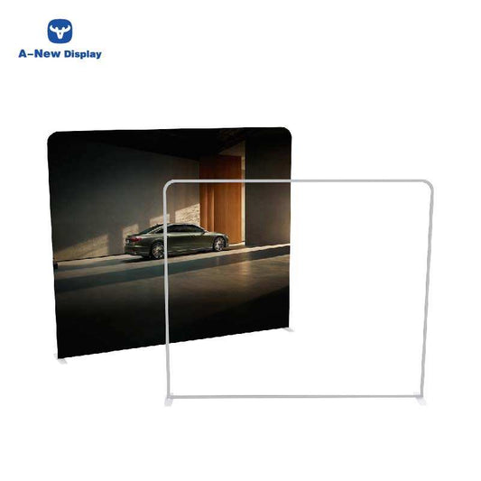 EZ Tube Tension Fabric Banner Stand – Portable Trade Show Display – Style 41 – Tension Fabric Display