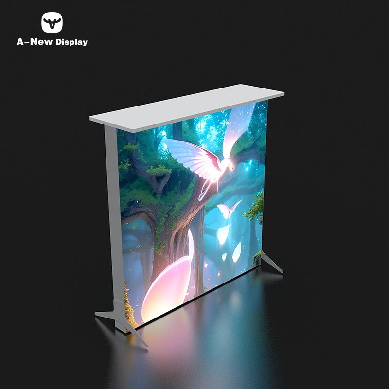 80mm Aluminum LED Reception Desk – Style 37 | ASM Exhibits – Trade Show Reception Desk