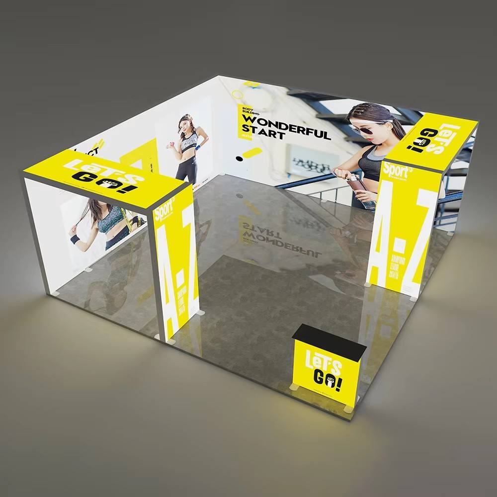 20x20ft (6x6m) Exhibition Booth – Style 001 | ASM Exhibits – Trade Show Exhibition Booth