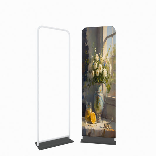 Pillowcase Tension Fabric Backdrop – Portable Trade Show Display – Style 20 – Tension Fabric Display