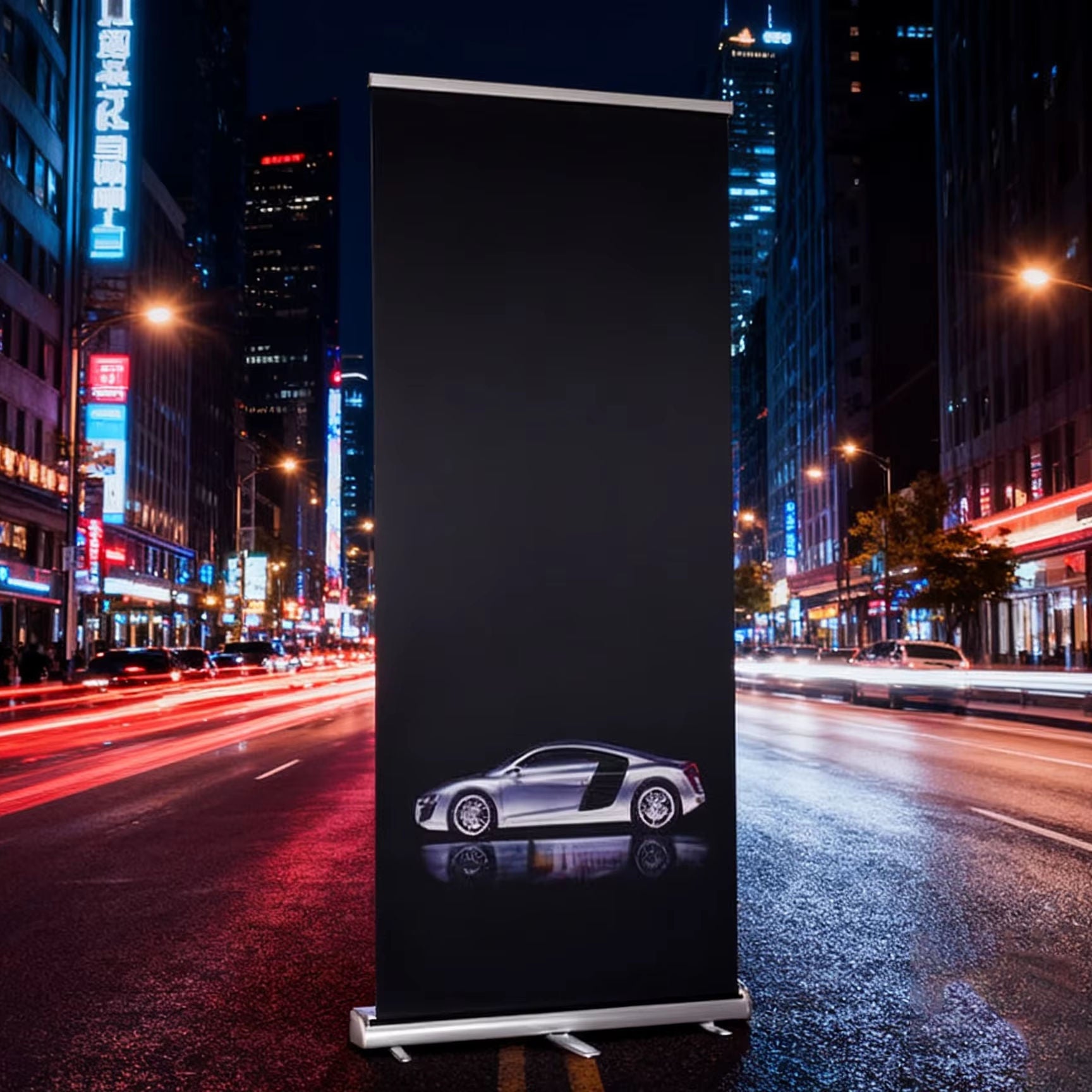 Custom Roll-Up Retractable Banner Stand – Portable Advertising Display – Style 001 – Roll-Up Retractable Banner Stand