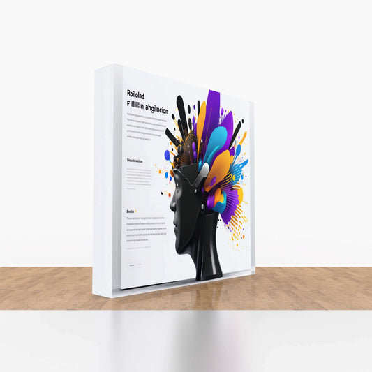 SEG Fabric Pop-Up Display Wall Stand – 3x3 3x4 6x6 Trade Show Banner – Trade Show Display