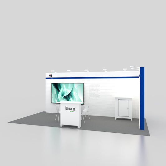 10x20ft (3x6m) Exhibition Booth – Style 004 | ASM Exhibits – View 2