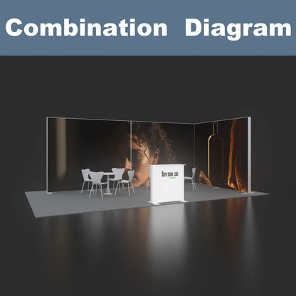 Large SEG LED Light Box 3x2.5m – Trade Show Backdrop – Style 224 – View 2