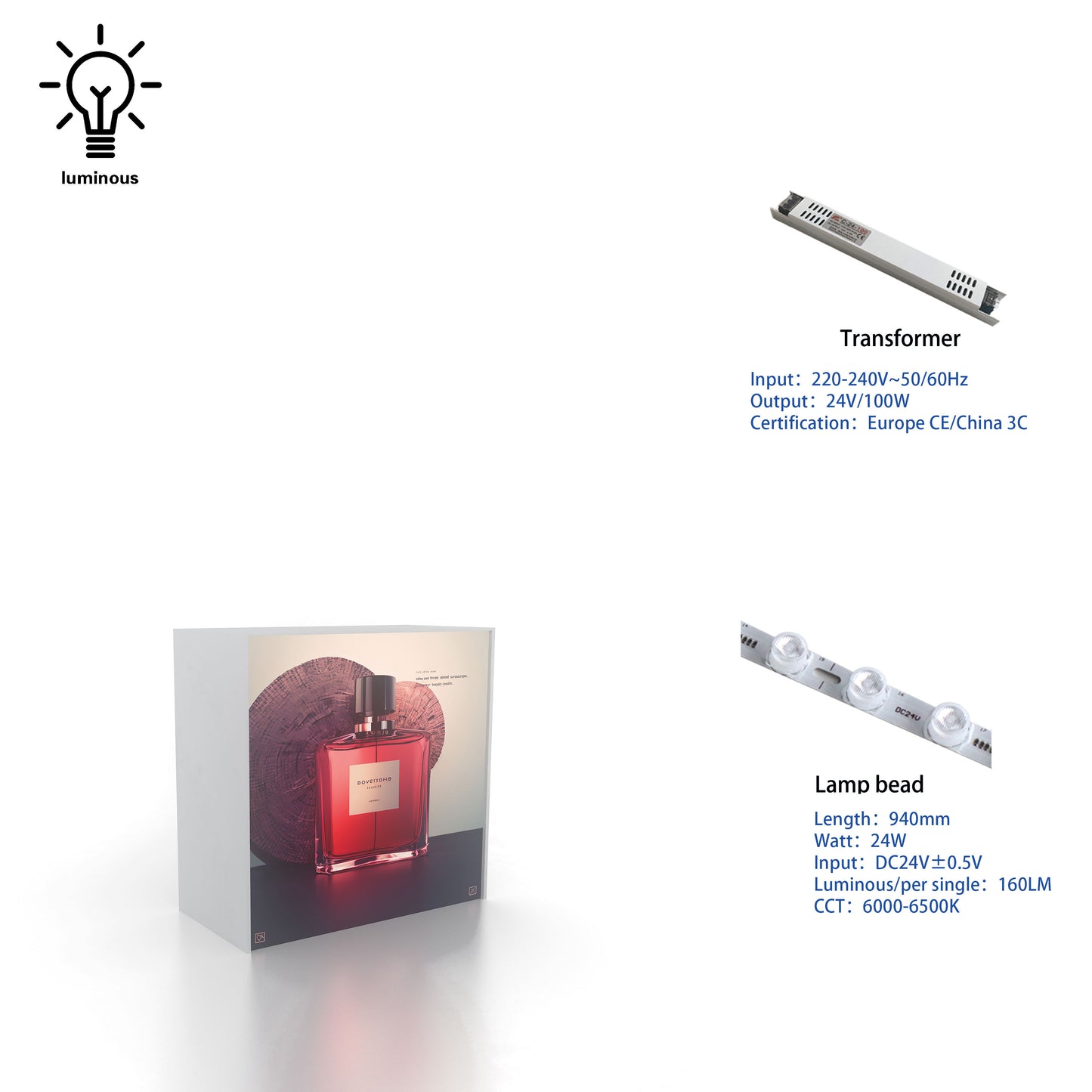 SEG Double-Sided LED Light Box Counter – Style 61 | ASM Exhibits – View 3