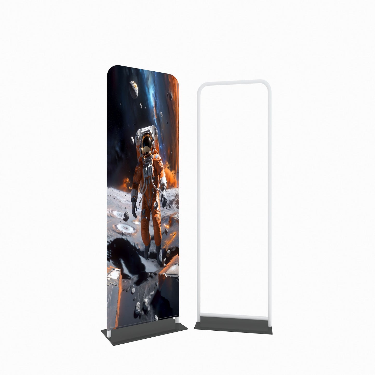 EZ Tube Tension Fabric Banner Stand – Portable Trade Show Display – Style 87 – Tension Fabric Display