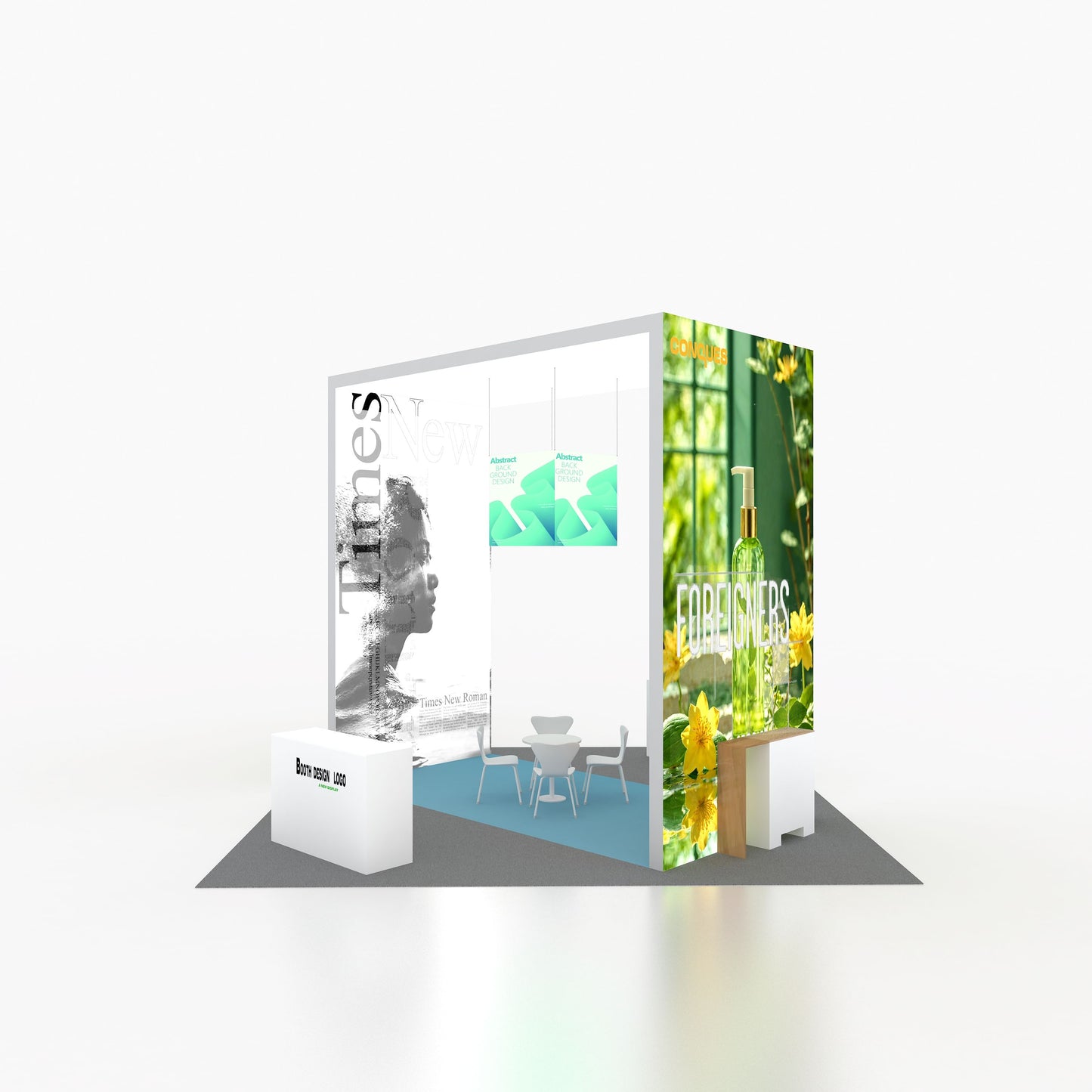 20x20ft (6x6m) Exhibition Booth – Style 008 | ASM Exhibits – View 3