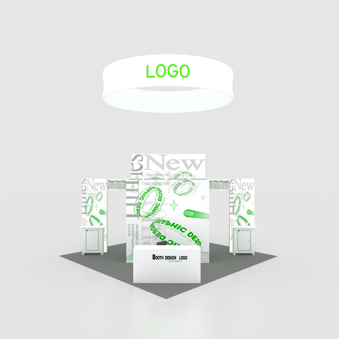 20x20ft (6x6m) Exhibition Booth – Style 013 | ASM Exhibits – Trade Show Exhibition Booth